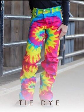 NWT Ranch Dress’n Tie Dye jeans wild western rodeo